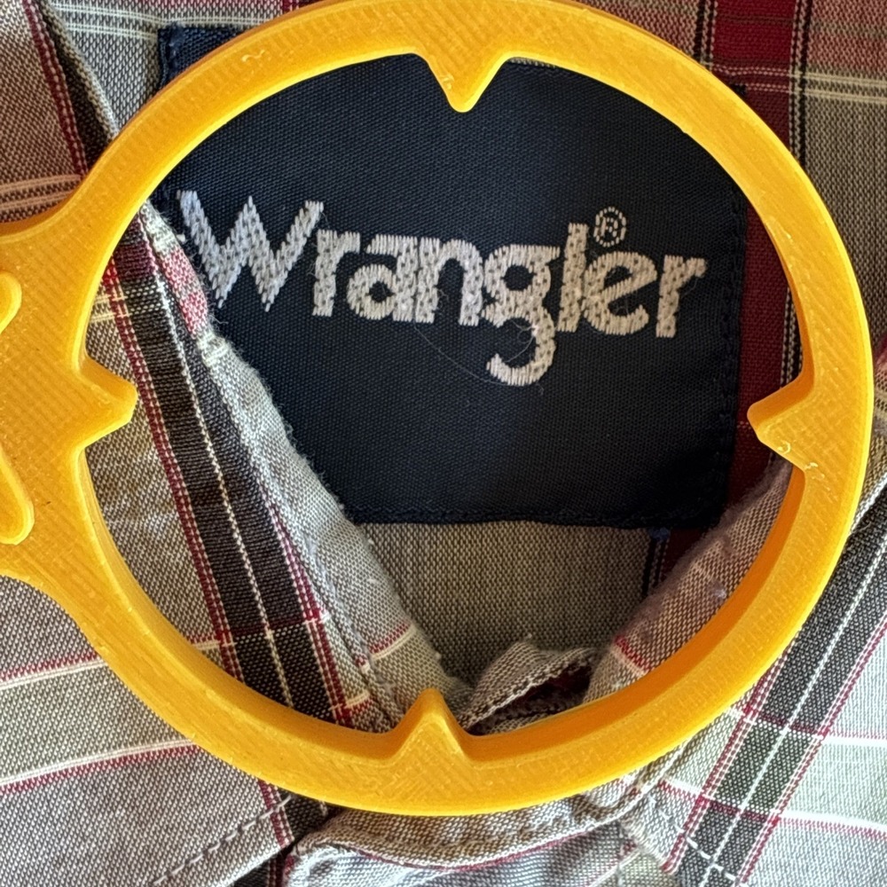 2 Shirt Mixed Lot Lg Shirt Pearl Snap Lakin Mckey Wrangler Cowboy Western Ranch - Picture 3 of 16
